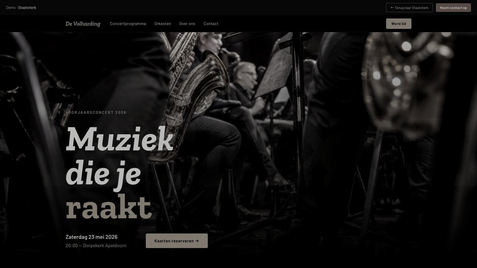 Site Harmonie De Volharding