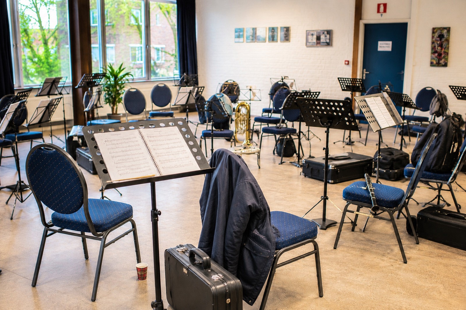 Repetitie in wijkcentrum Orca